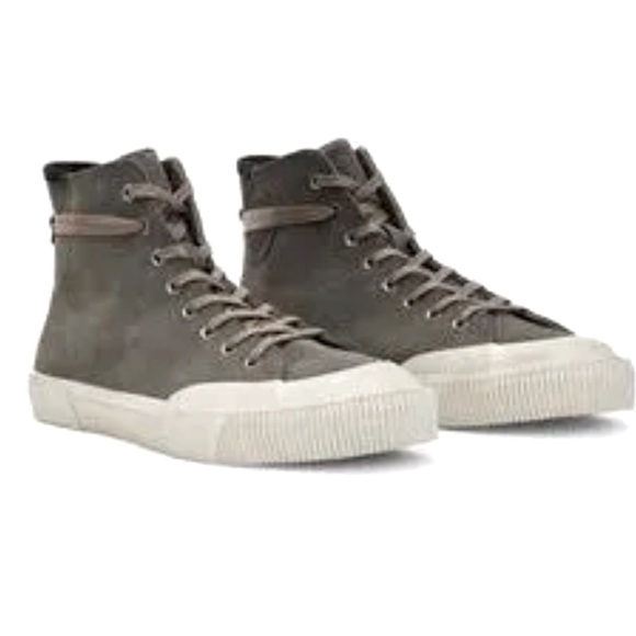 ALLSAINTS Dumont High Top Suede Trainers NEW WITHOUT BOX - Picture 13 of 13